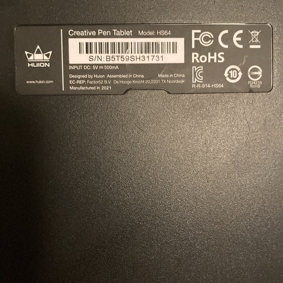 HS64 Huion Tablet without pen - Picture 4 of 4
